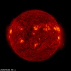 Click for time-lapse image of the sun