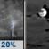 Tonight: A slight chance of showers and thunderstorms before 8pm. Mostly cloudy, with a low around 51. West wind 2 to 8 mph. Chance of precipitation is 20%. Tonight: Slight Chance Showers And Thunderstorms then Mostly Cloudy