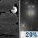 Tonight: A slight chance of rain after 5am. Mostly cloudy, with a low around 53. Southeast wind 8 to 12 mph, with gusts as high as 23 mph. Chance of precipitation is 20%. Tonight: Mostly Cloudy then Slight Chance Light Rain