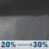 Tonight: A chance of rain showers after 10pm. Cloudy, with a low around 41. West wind 7 to 13 mph. Chance of precipitation is 30%. New rainfall amounts less than a tenth of an inch possible. Tonight: Chance Rain Showers