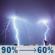 Tonight: Showers and thunderstorms before 1am, then a chance of showers and thunderstorms between 1am and 5am. Cloudy, with a low around 60. West wind 5 to 10 mph. Chance of precipitation is 90%. New rainfall amounts between 1 and 2 inches possible. Tonight: Showers And Thunderstorms