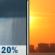 Wednesday: Slight Chance Rain Showers then Sunny