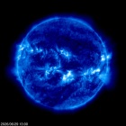 Click for time-lapse image of the sun