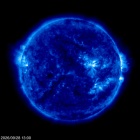 Click for time-lapse image of the sun